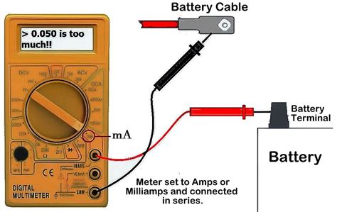 voltage drop test for parasitic draw|parasitic draw test formula.